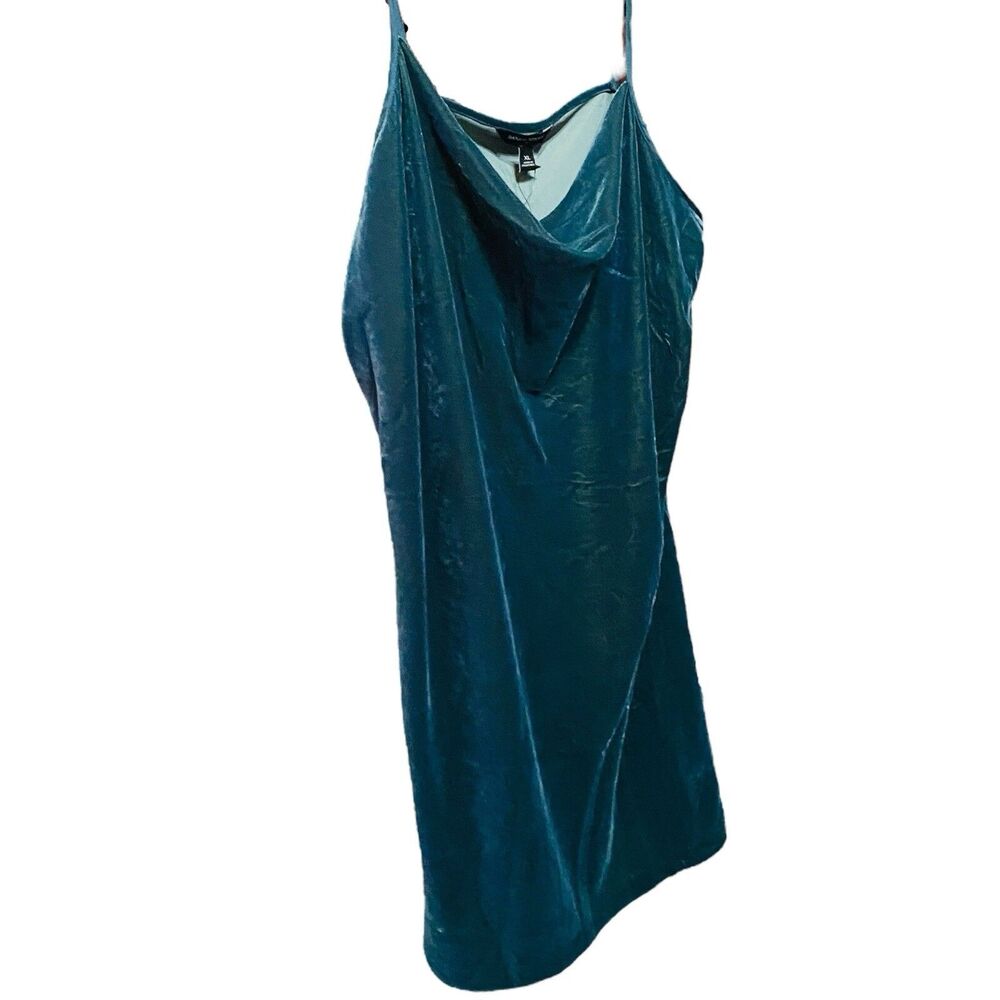 NWT Banana Republic Green Mini Slip Dress Cowl Neck Spaghetti Straps Xl